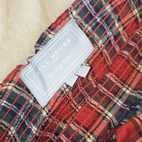 Hill House Home Caroline Nap Dress Tartan Plaid Smocked Maxi Medium - Picture 2 of 10